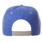 Classic Snapback hat Custom A to Z Initial Letters, Blue Gray Cap Black White
