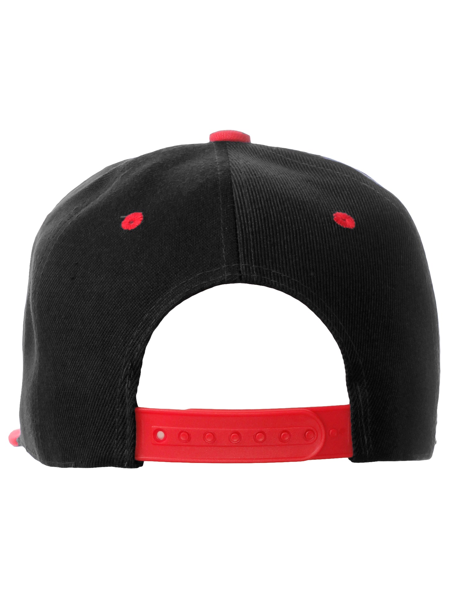 Classic Snapback Hat Custom A to Z Initial Letters, Black Red Cap White Red