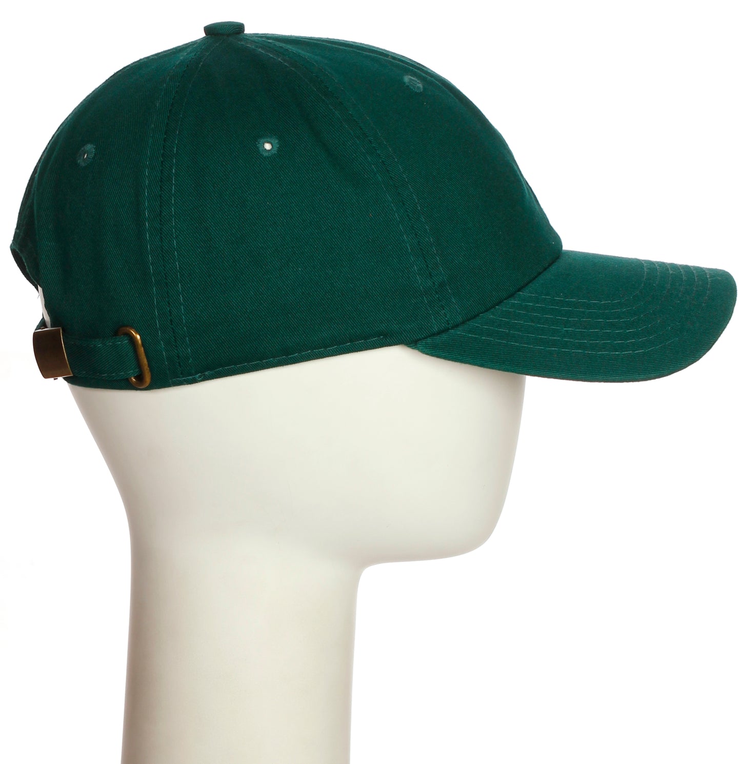 Custom Hat A to Z Initial Letters Classic Baseball Cap, Dk Green Hat Black White