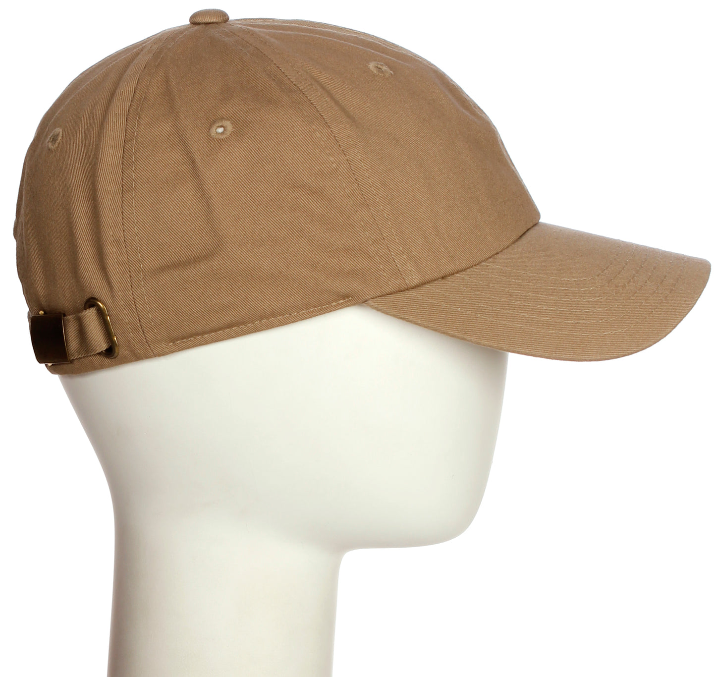 I&W Hatgear Customized Letter Initial Baseball Hat A to Z Team Colors, Khaki Cap White Navy
