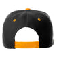 Classic Snapback Hat Custom A to Z Initial Letters, Black Gold Cap White Gold
