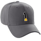 Daxton Two Tone Initial Numbers Letters Structured Baseball Charcoal Hat