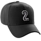 Daxton Structured Baseball Hat Cap 3D Alphabet A to Z Letter Number Initial