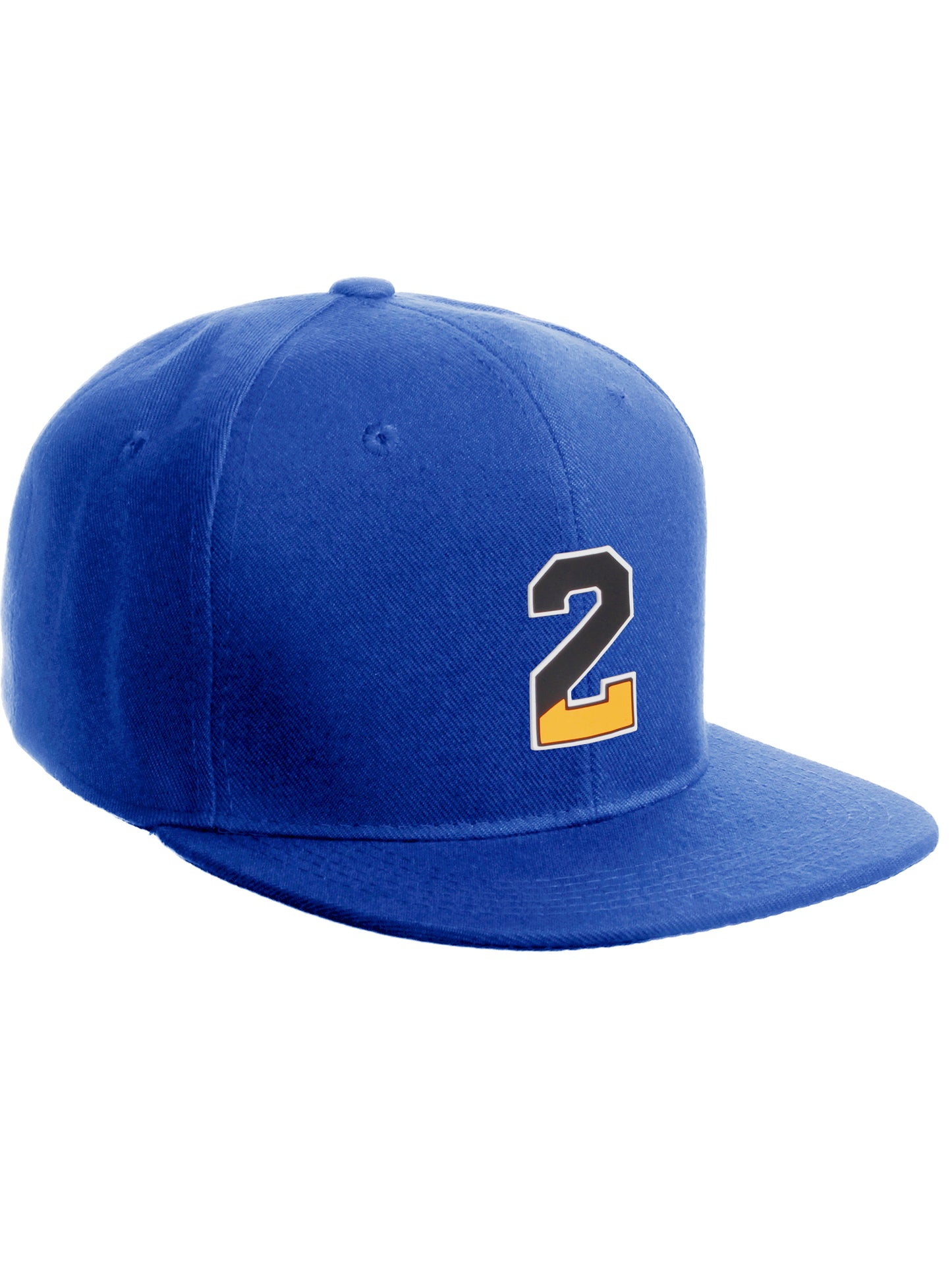 Daxton Classic Snapback Initial Numbers Letters Flat bill Visor Royal Cap