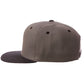 Classic Snapback Hat Custom A to Z Initial Letters, Charcoal Black Cap Wht Blk