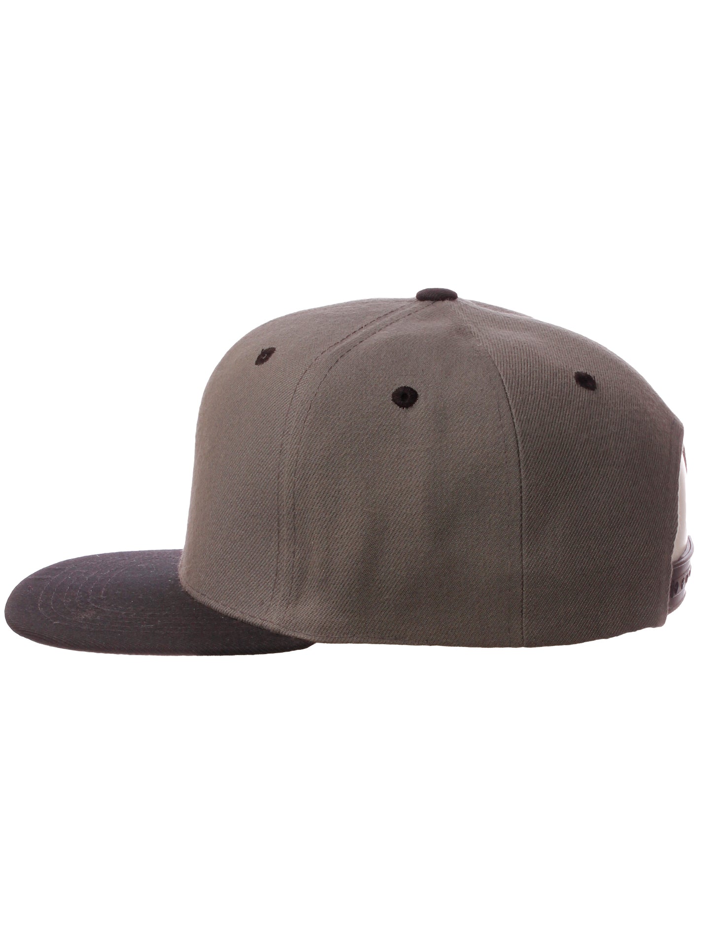 Classic Snapback Hat Custom A to Z Initial Letters, Charcoal Black Cap Wht Blk