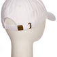 I&W Hatgear Customized Letter Initial Baseball Hat A to Z Team Colors, White Cap Blue Red