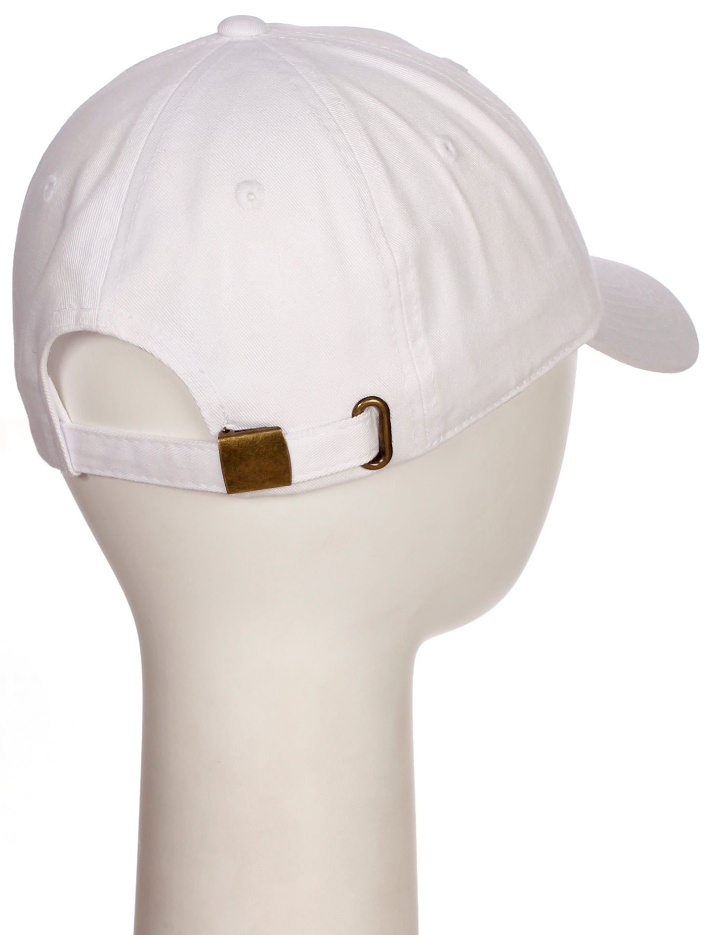 I&W Hatgear Customized Letter Initial Baseball Hat A to Z Team Colors, White Cap Blue Red
