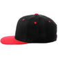 Classic Snapback Hat Custom A to Z Initial Letters, Black Red Cap White Red