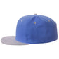 Classic Snapback hat Custom A to Z Initial Letters, Blue Gray Cap Black White