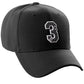 Daxton Structured Baseball Hat Cap 3D Alphabet A to Z Letter Number Initial