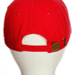 Customized Letter Initial Baseball Hat A to Z Team Colors, Red Cap Blue White