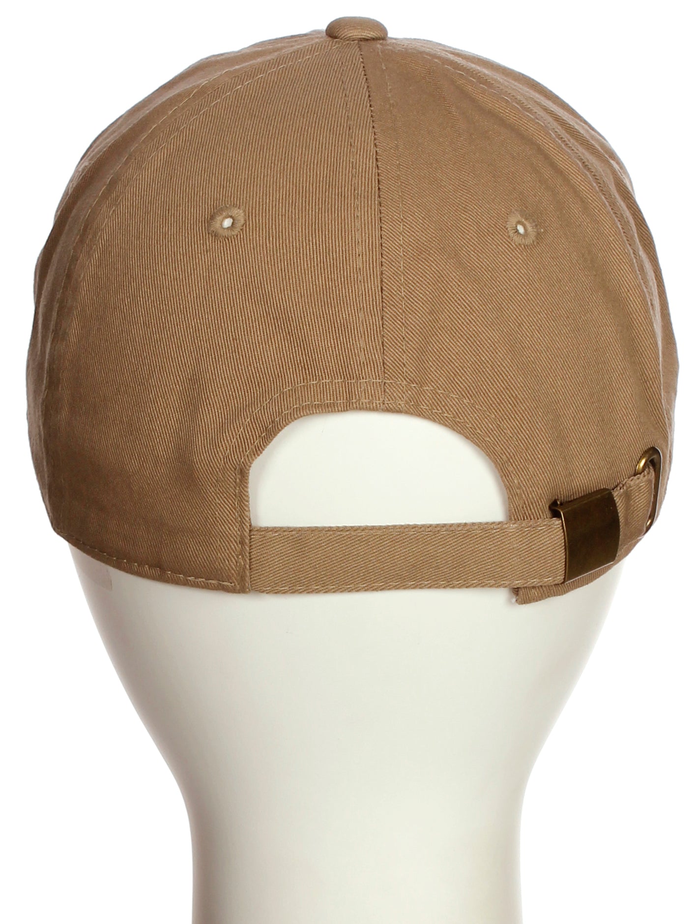 I&W Hatgear Customized Letter Initial Baseball Hat A to Z Team Colors, Khaki Cap White Navy