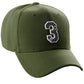 Daxton Structured Baseball Hat Cap 3D Alphabet A to Z Letter Number Initial