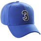 Daxton Structured Baseball Hat Cap 3D Alphabet A to Z Letter Number Initial