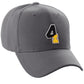 Daxton Two Tone Initial Numbers Letters Structured Baseball Charcoal Hat
