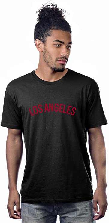 Daxton Premium Basic Crew Neck Short Sleeve Tshirt Cities Los Angeles Letter
