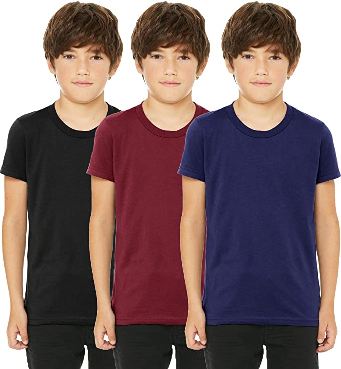 Daxton Youth Size Short Sleeve Tee Basic Tshirt Tops Packs