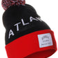 American Cities Atlanta Georgia Arch Letters Pom Pom Knit Hat Cap Beanie