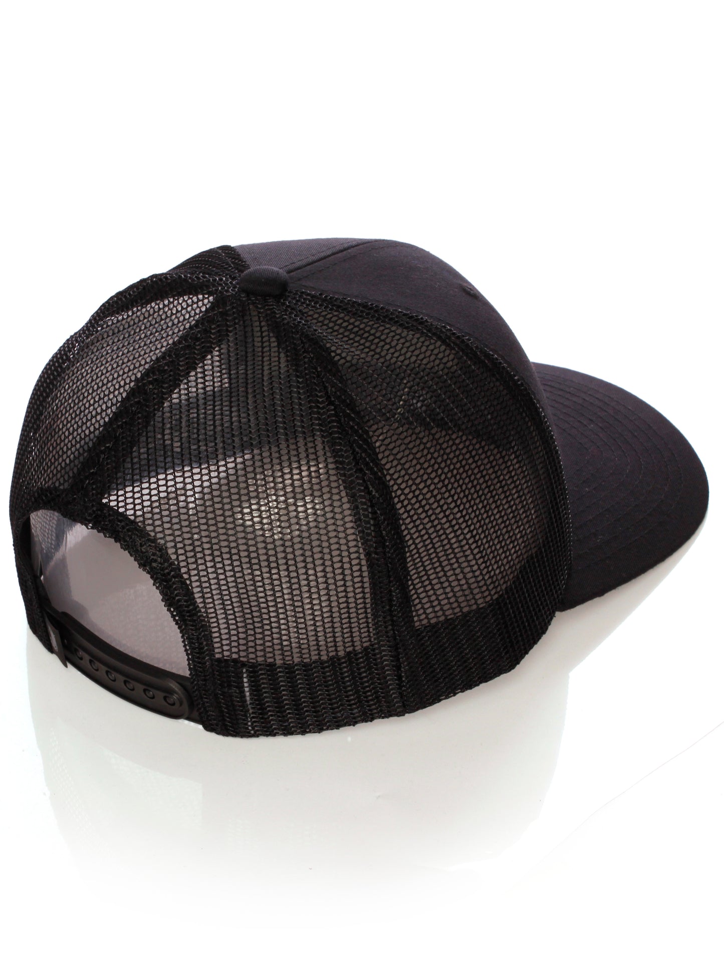 Daxton Team Numbers Structured Trucker Mesh Hat Mid Profile Cap, Black Black