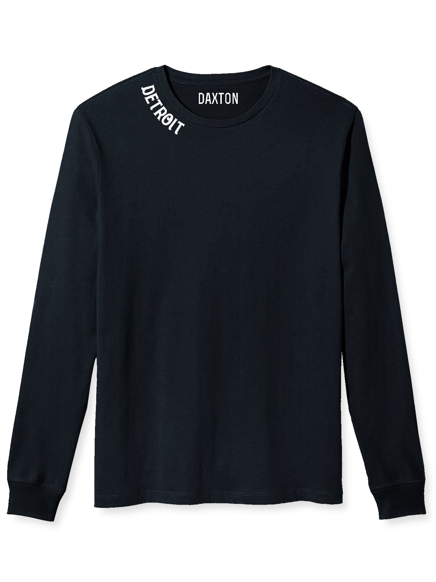 Daxton Premium Detroit Men Long Sleeves T Shirt Ultra Soft Medium Weight Cotton