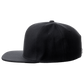 Classic Snapback Hat Custom A to Z Initial Raised Letters, Black Cap White Gold