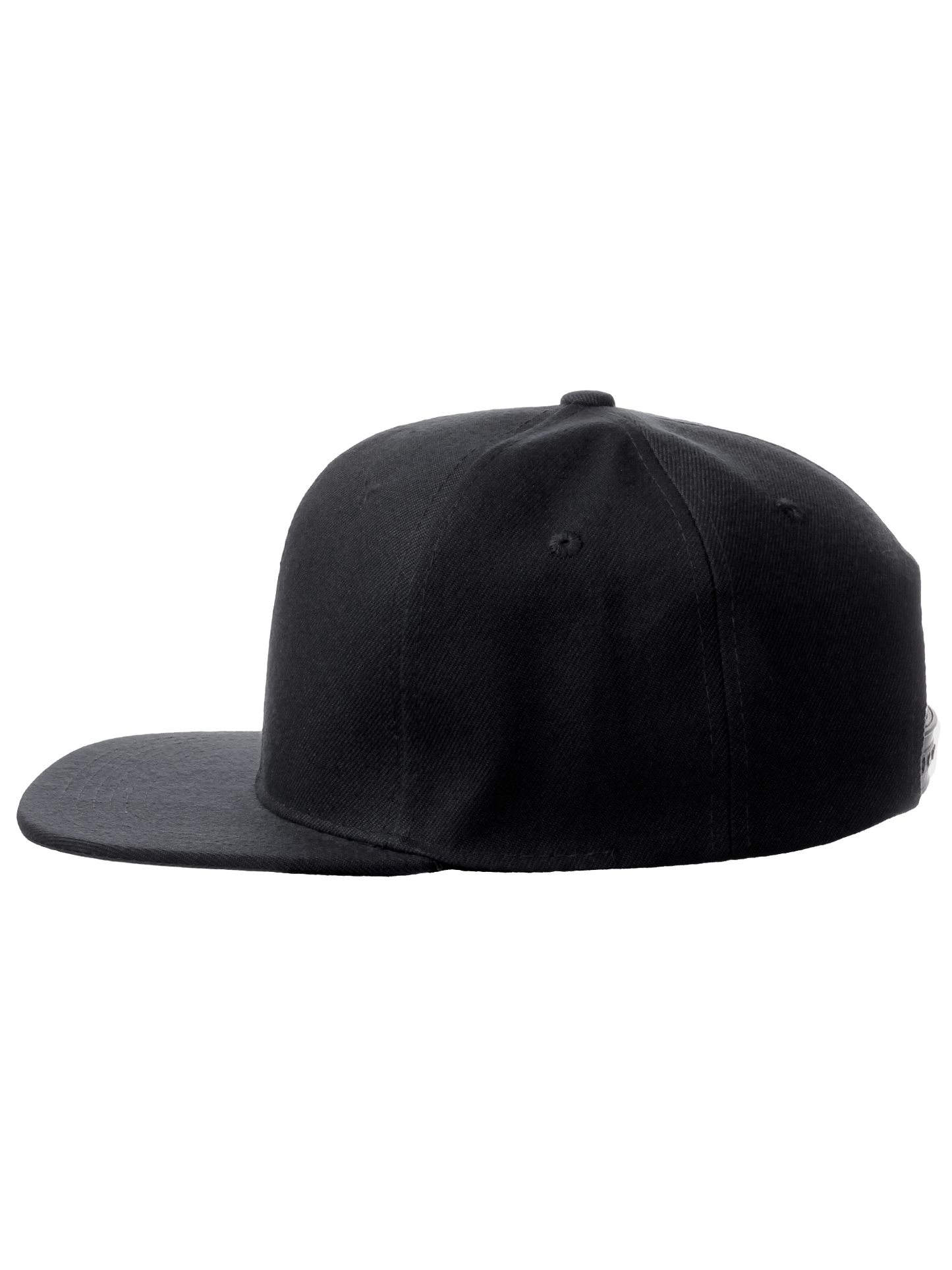 Classic Snapback Hat Custom A to Z Initial Raised Letters, Black Cap White Gold