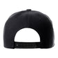 Classic Snapback Hat Custom A to Z Initial Raised Letters, Black Cap White Green