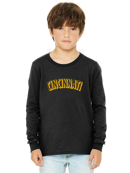 Daxton Youth Long Sleeve Cincinnati Basic Tshirt
