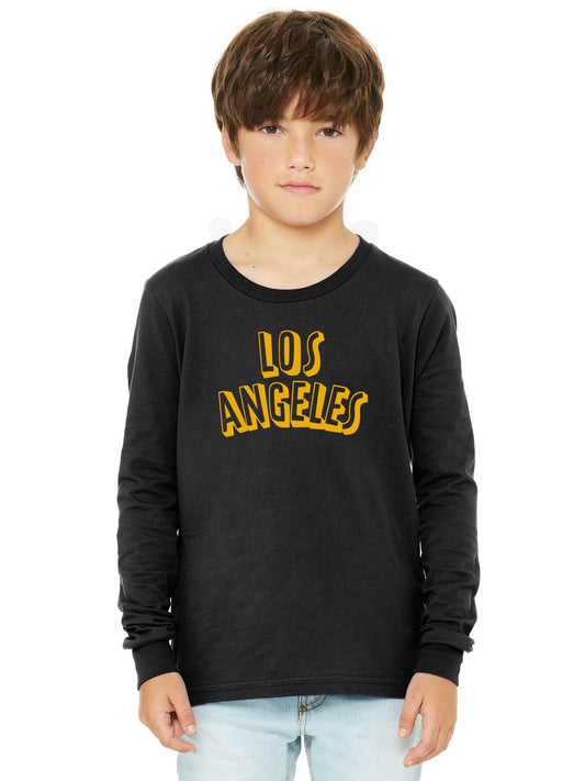Daxton Youth Long Sleeve Los Angeles Basic Tshirt