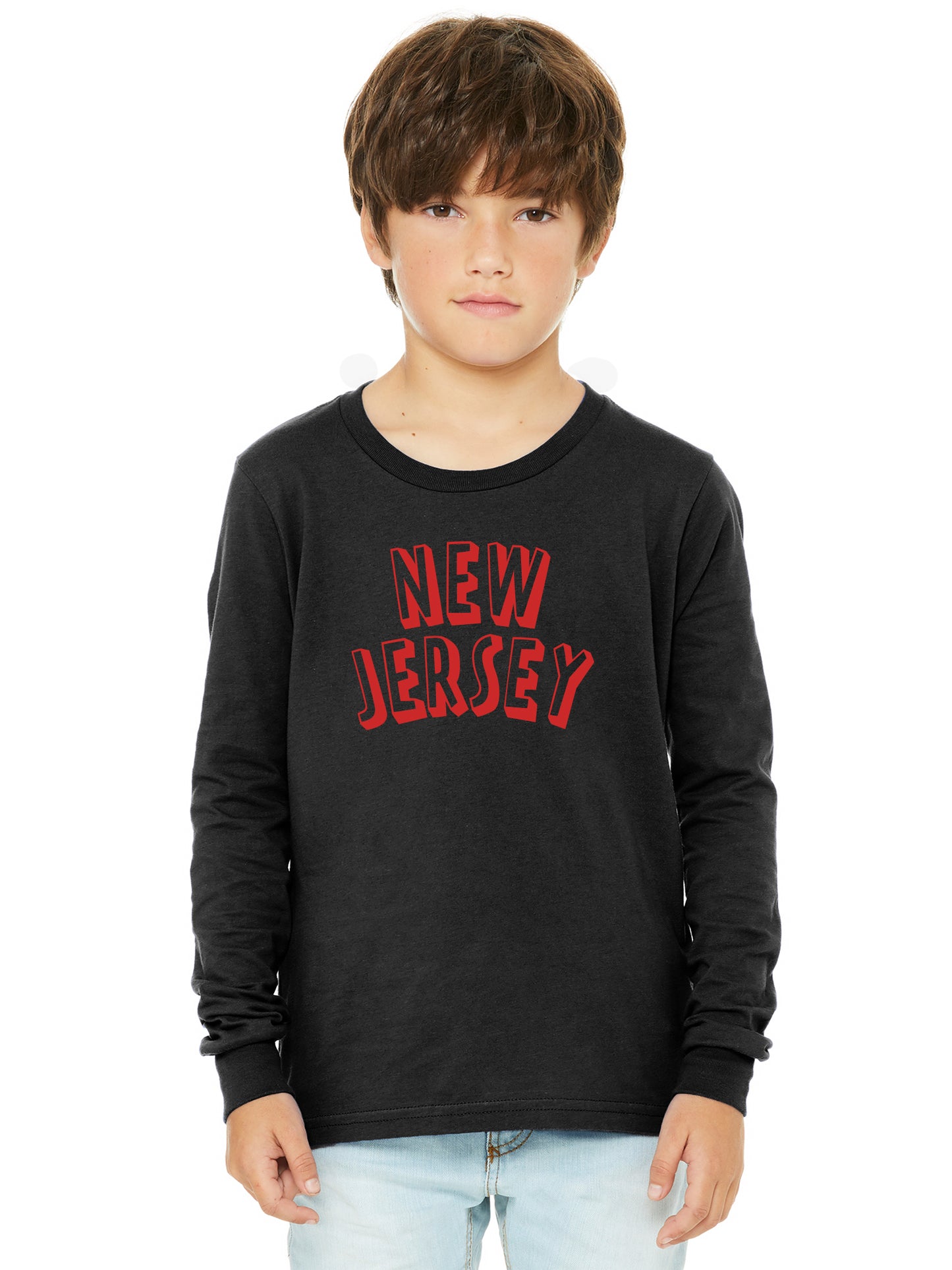 Daxton Youth Long Sleeve New Jersey Basic Tshirt