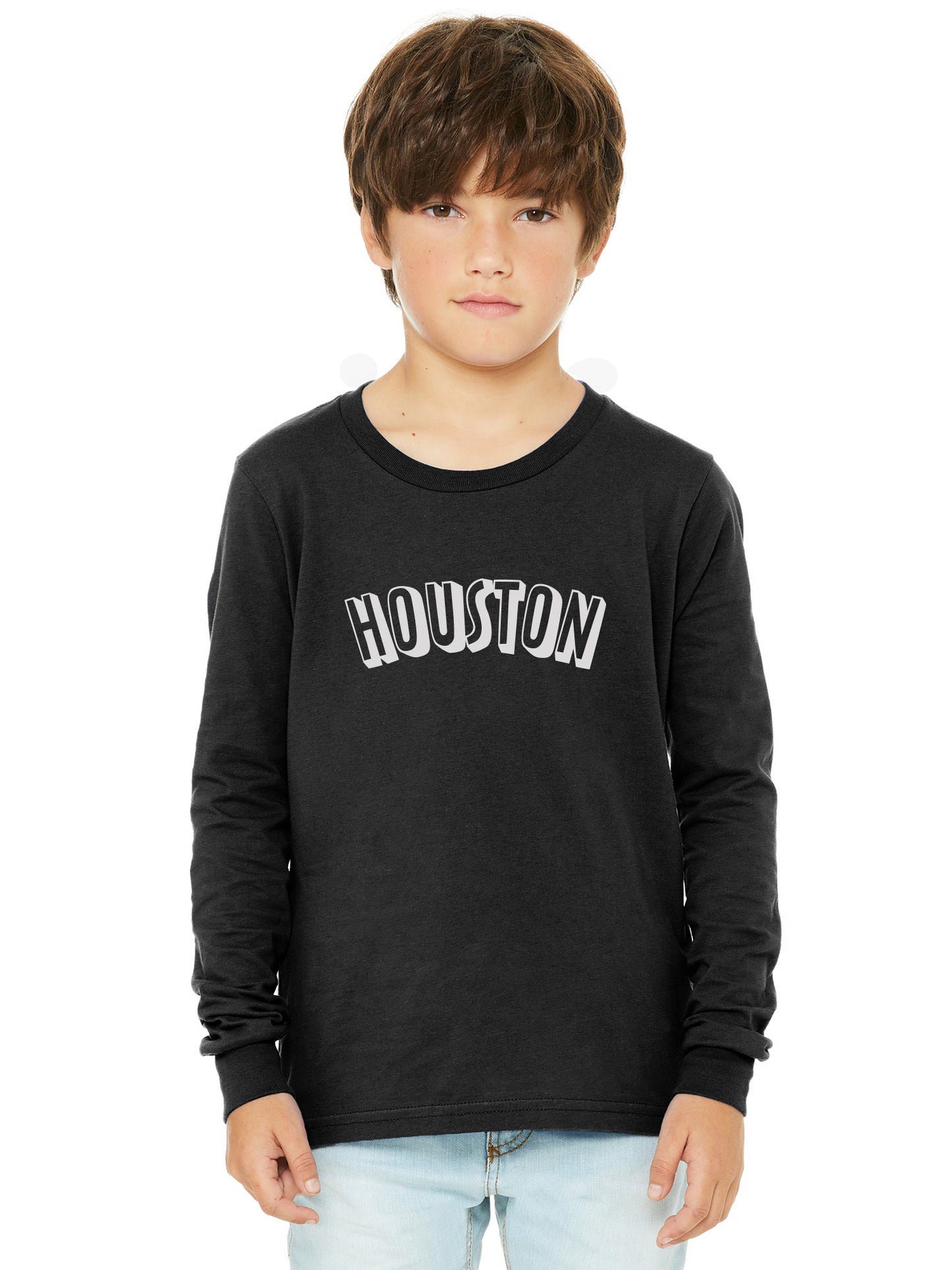 Daxton Youth Long Sleeve Houston Basic Tshirt