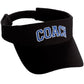 Classic Sport Team Coach Arched Letters Sun Visor Hat Cap Adjustable Back