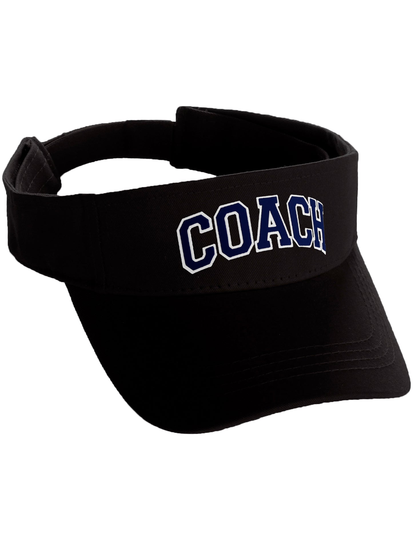 Classic Sport Team Coach Arched Letters Sun Visor Hat Cap Adjustable Back