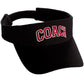 Classic Sport Team Coach Arched Letters Sun Visor Hat Cap Adjustable Back