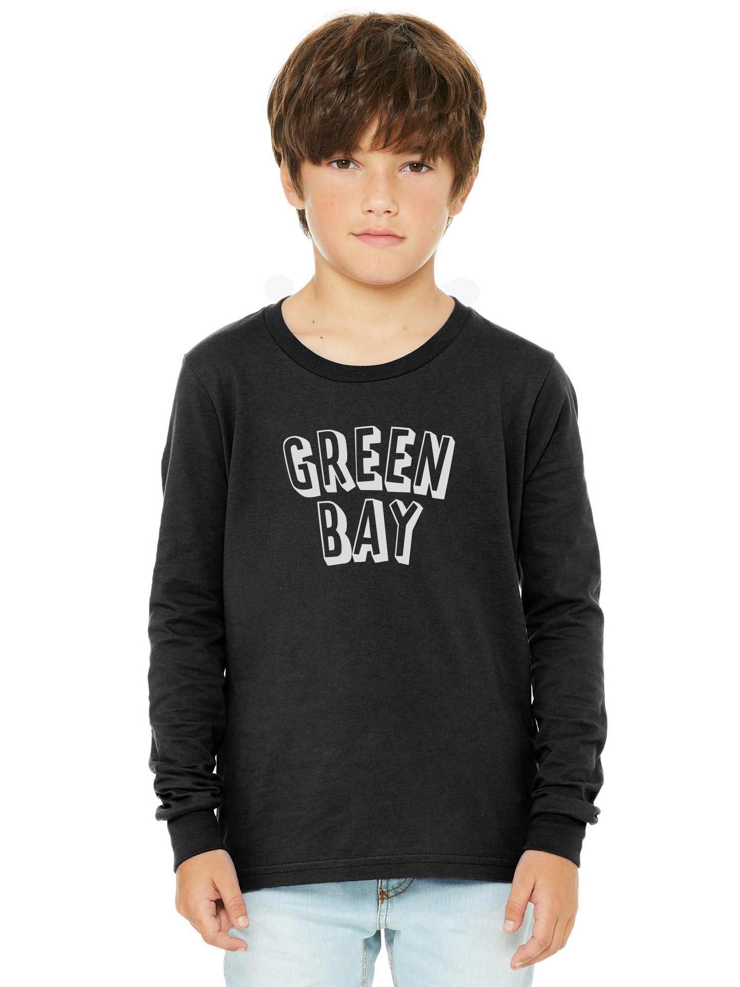 Daxton Youth Long Sleeve Green Bay Basic Tshirt