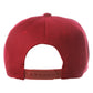 Classic Snapback Hat Custom A to Z Initial Letters, Burgundy Cap White Black