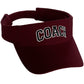 Classic Sport Team Coach Arched Letters Sun Visor Hat Cap Adjustable Back