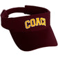 Classic Sport Team Coach Arched Letters Sun Visor Hat Cap Adjustable Back
