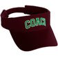 Classic Sport Team Coach Arched Letters Sun Visor Hat Cap Adjustable Back