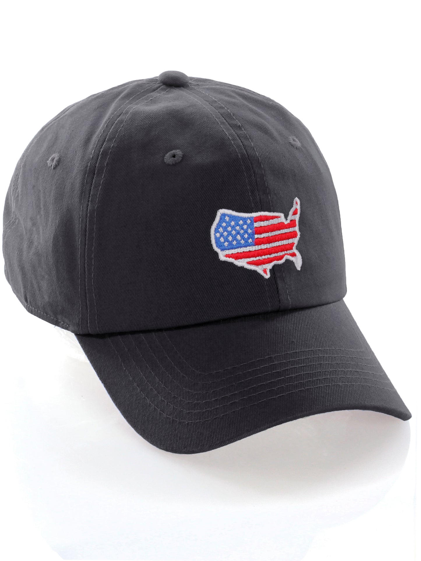 Daxton Embroidered USA Flag Low Profile Adjustable Baseball Dad Hat