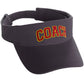 Classic Sport Team Coach Arched Letters Sun Visor Hat Cap Adjustable Back