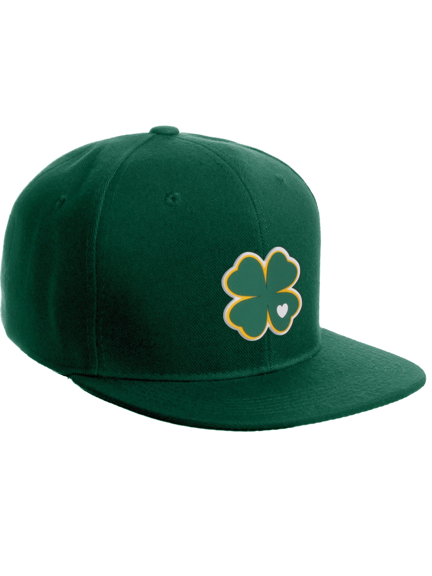 Daxton Classic Snapback St. Patrick Day 3D Lucky Clover Flat Visor Hat