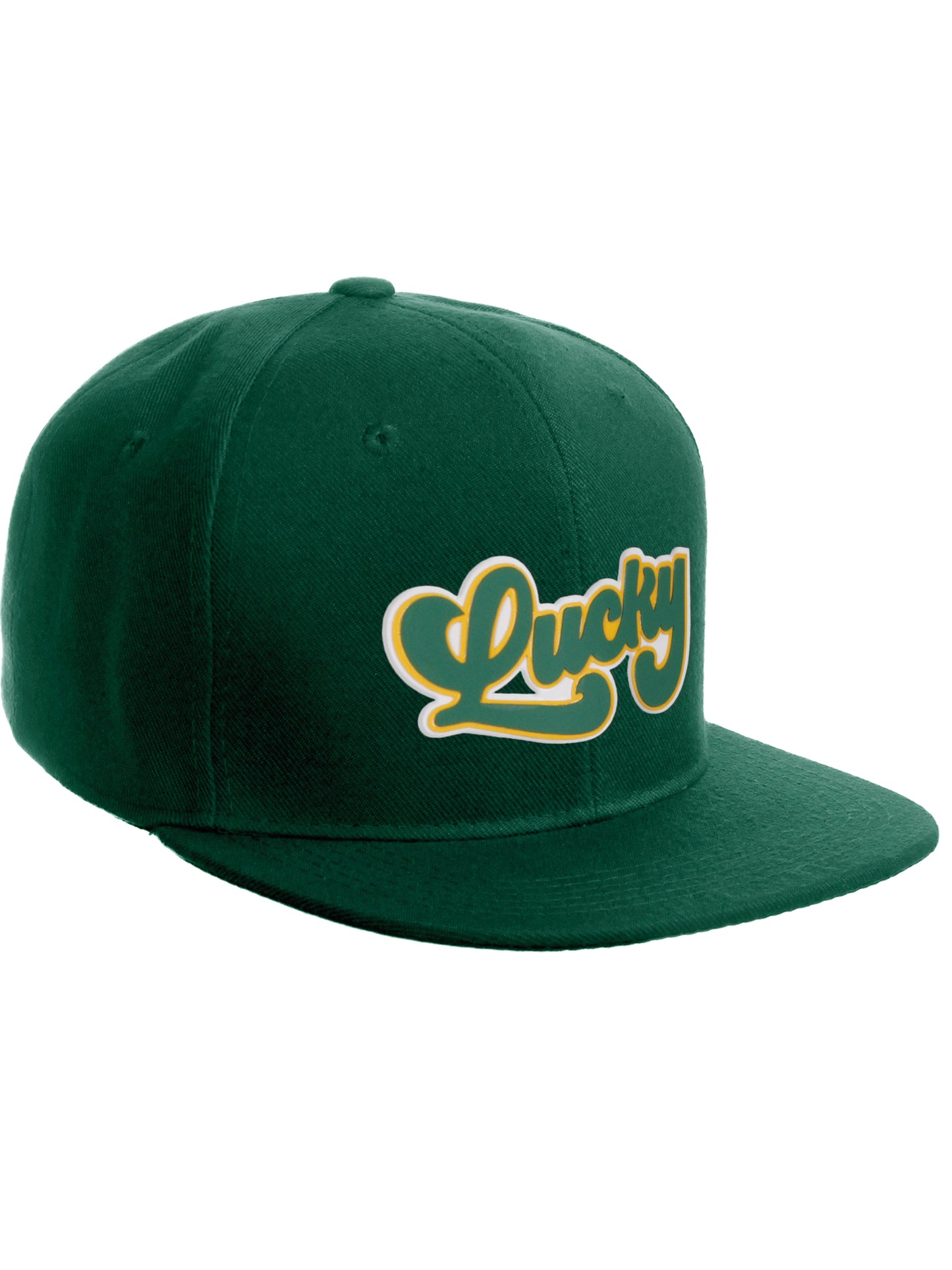 Daxton Classic Snapback St. Patrick Day 3D Lucky Clover Flat Visor Hat