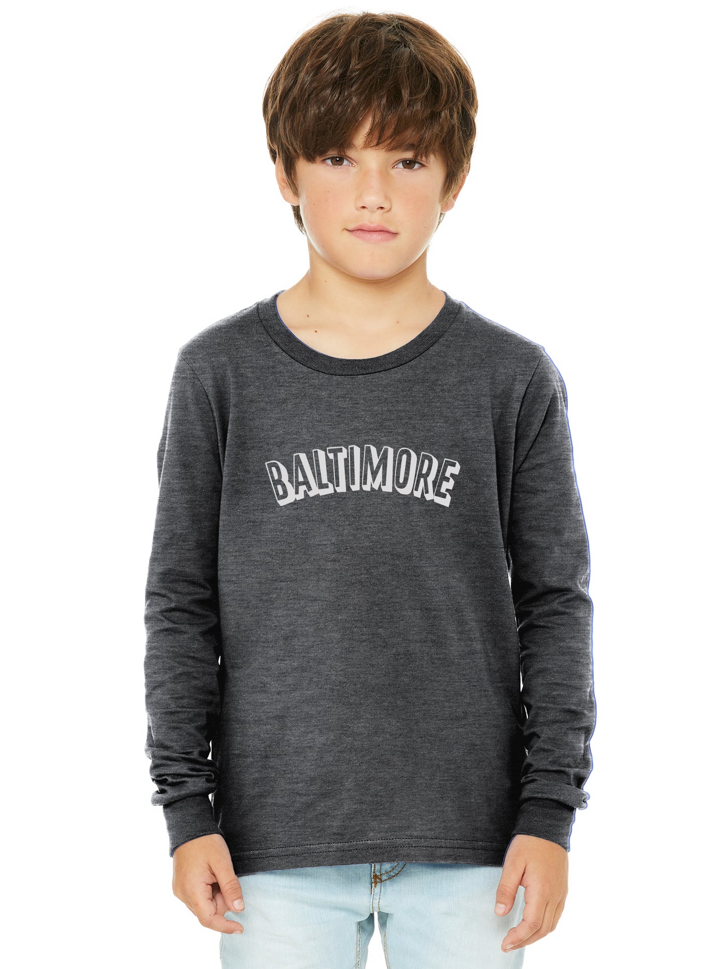 Daxton Youth Long Sleeve Baltimore Basic Tshirt