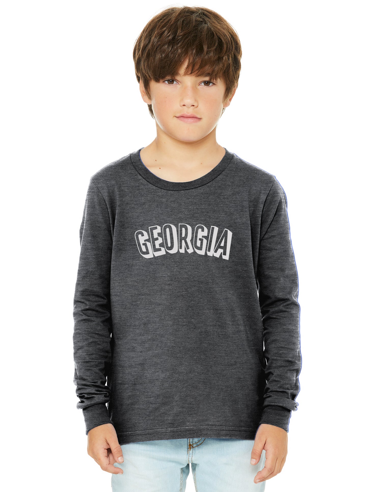 Daxton Youth Long Sleeve Georgia Basic Tshirt