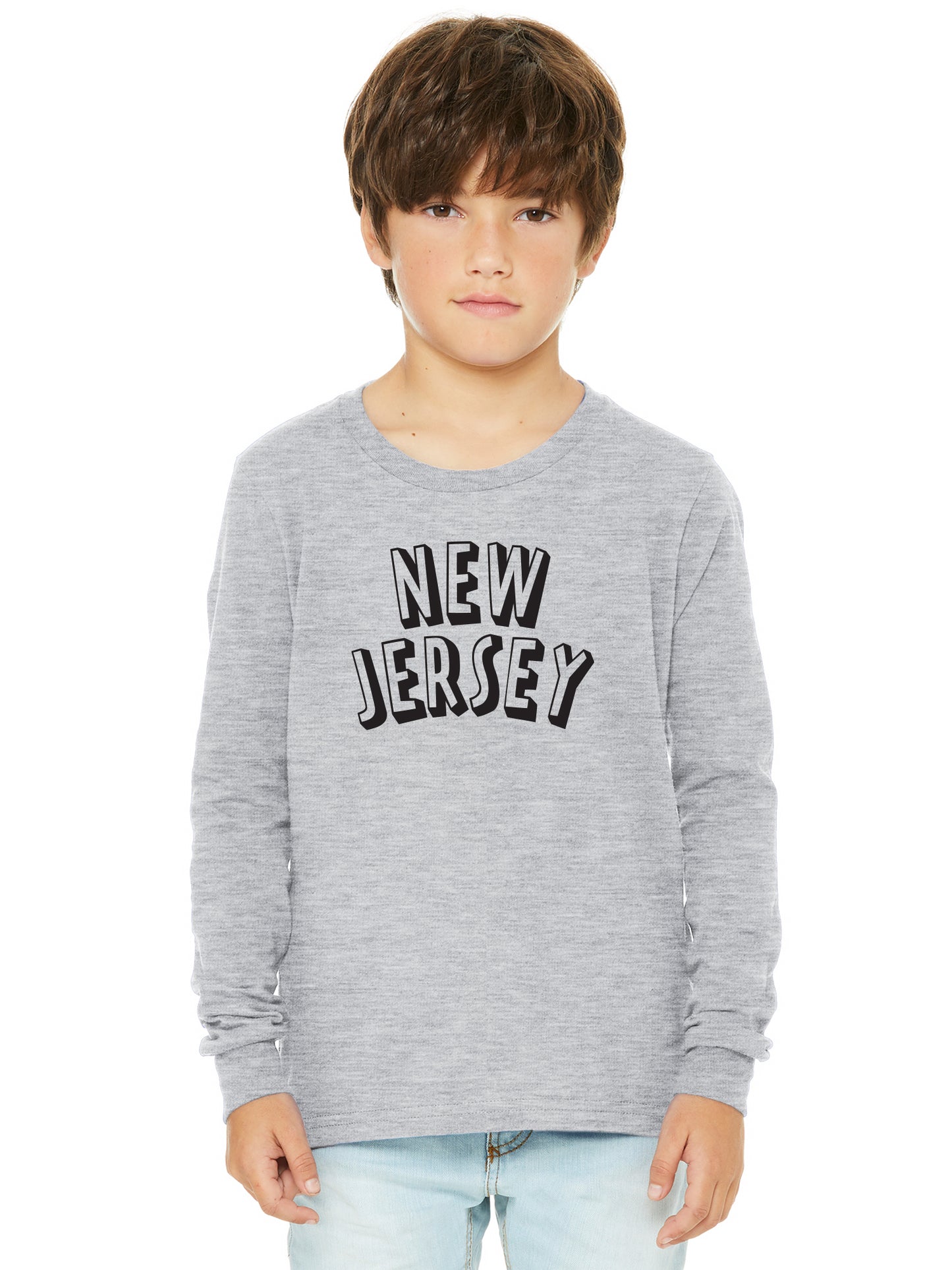 Daxton Youth Long Sleeve New Jersey Basic Tshirt