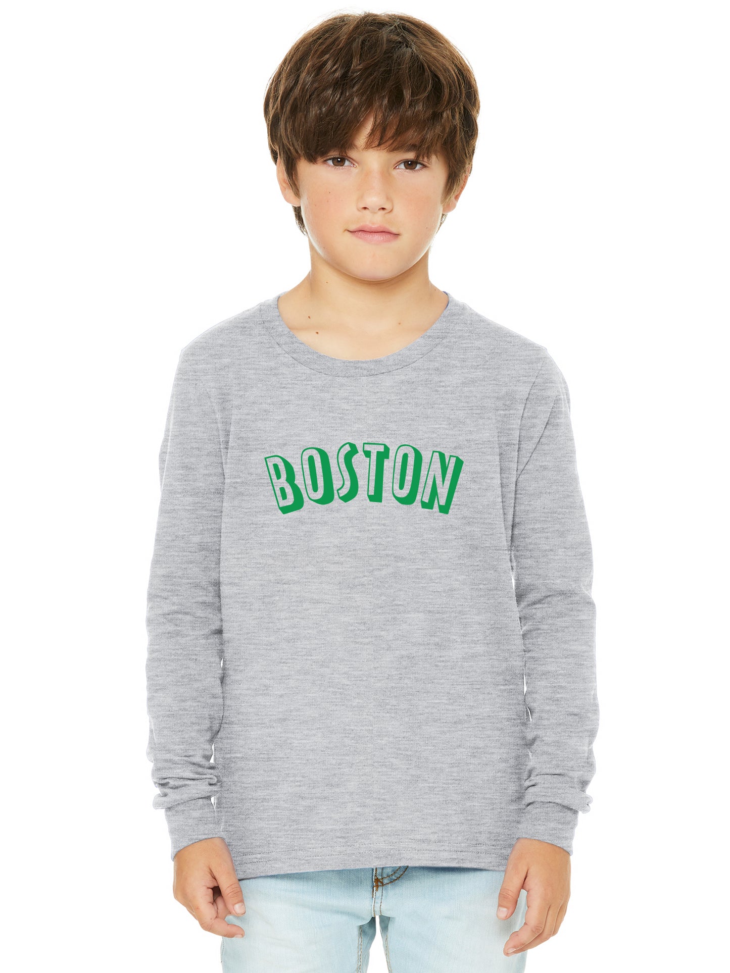 Daxton Youth Long Sleeve Boston Basic Tshirt