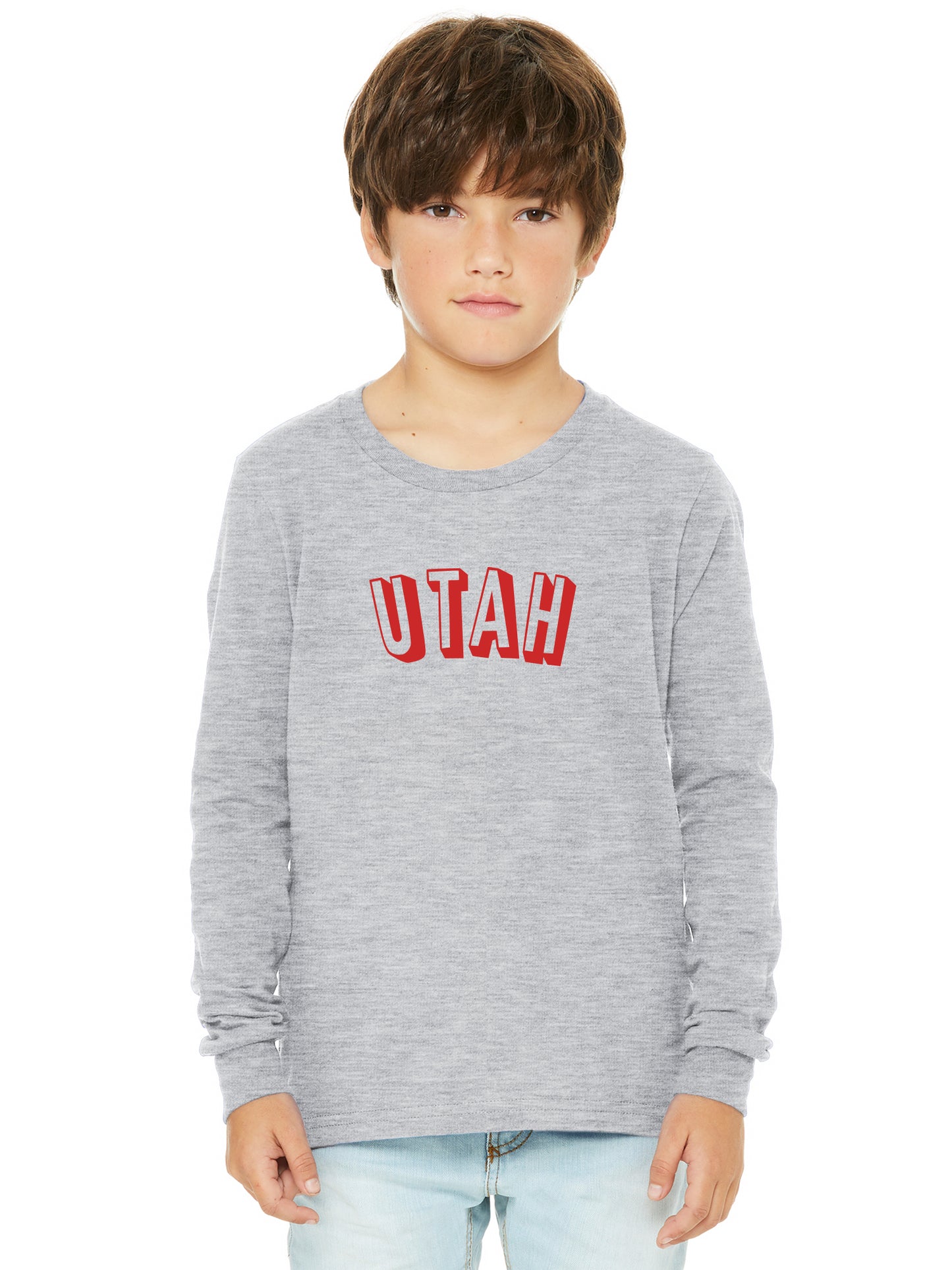 Daxton Youth Long Sleeve Utah Basic Tshirt