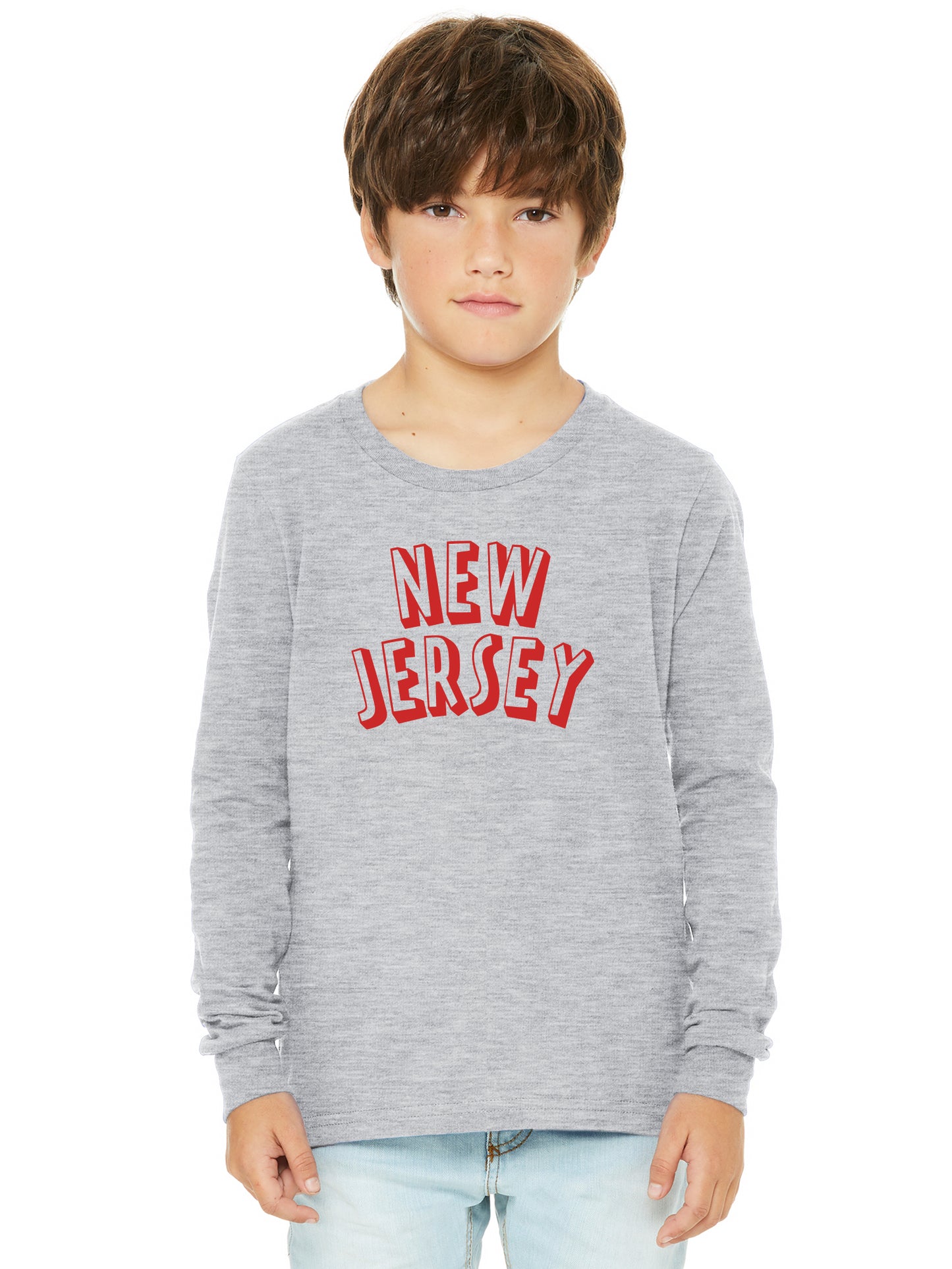 Daxton Youth Long Sleeve New Jersey Basic Tshirt